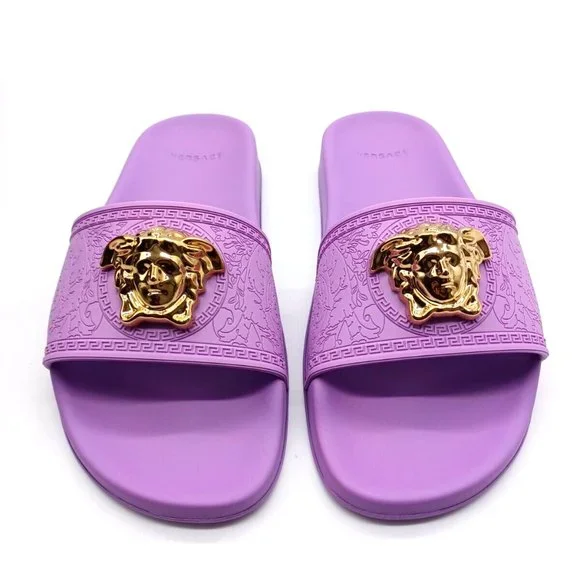 Versace Medusa Rubber Pool Slides Sandals